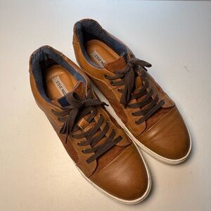 Steve Madden Men's Tan Leather Sneakers